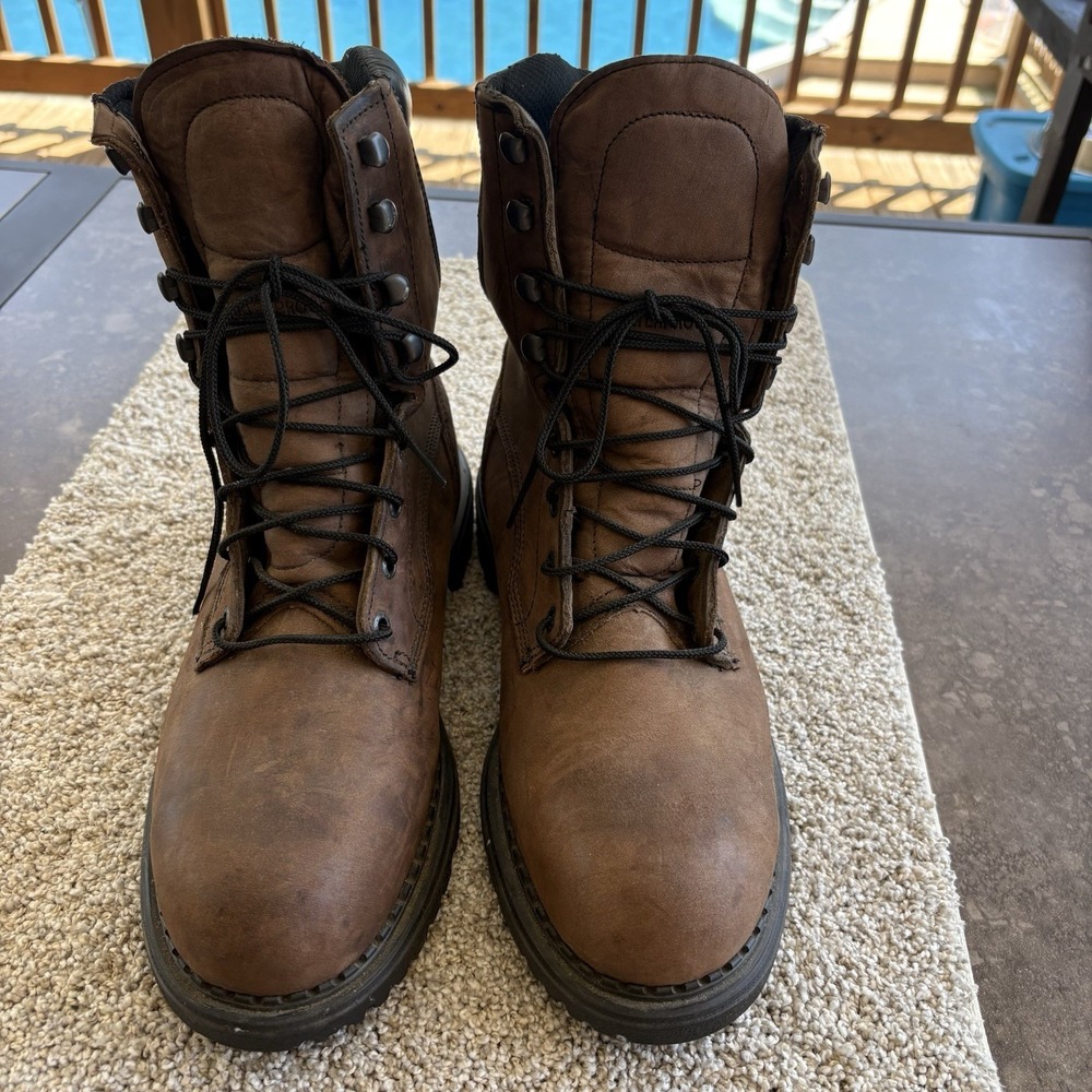 Red Wing 2211 Steel Toe DynaForce Waterproof Work Boots Brown, Sz 10 Made in USA - Picture 5 of 9